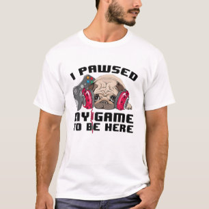 Camiseta Divertido Pug que vi mi juego