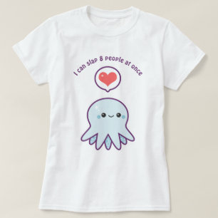 Camiseta Divertido pulpo que abofetea