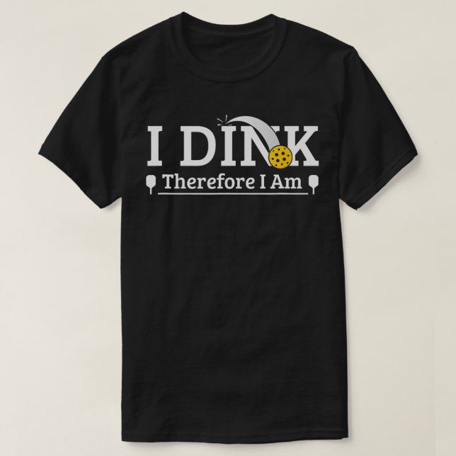 Camiseta Divertido Pun De Bolas De Pickleball Dink Por Lo T (Diseño del anverso)