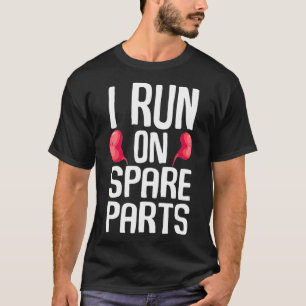 Camiseta Divertido que corro en piezas de repuesto regalo d
