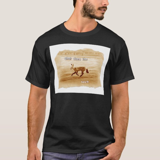 Camiseta divertido qué dice el zorro (Anverso)