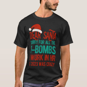 Camiseta Divertido querido Navidades de Recursos Humanos de