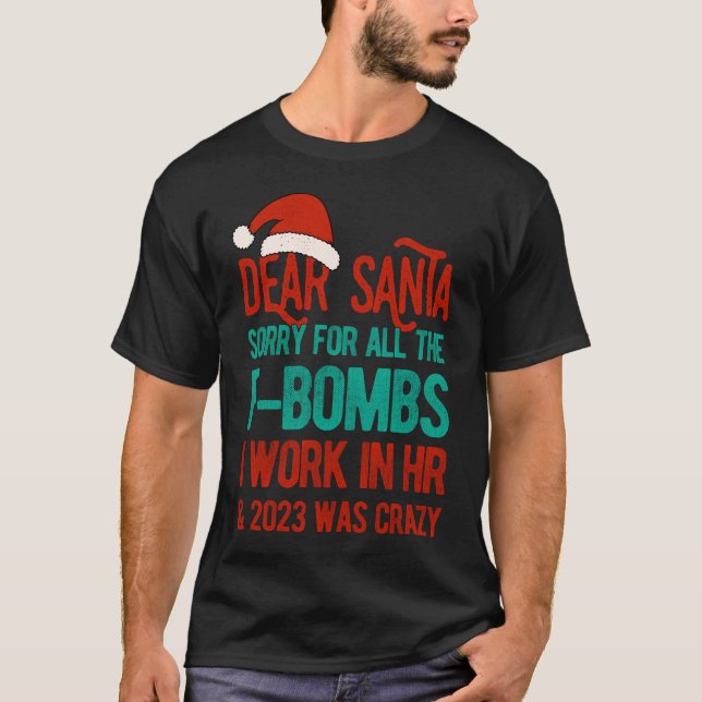 Camiseta Divertido querido Navidades de Recursos Humanos de (Anverso)