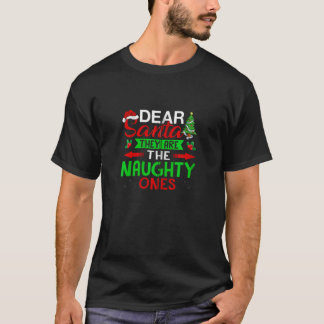 Camiseta Divertido Querido Santa Ellos Son Los Malos Famili