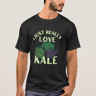 Camiseta Divertido Realmente Me Encanta Mucho La Col Kale V