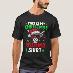 Camiseta Divertido Red Plaid Este Es Mi Navidad Cow Pajama 