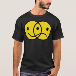 Camiseta Divertido regalo adolescente feliz cara triste men