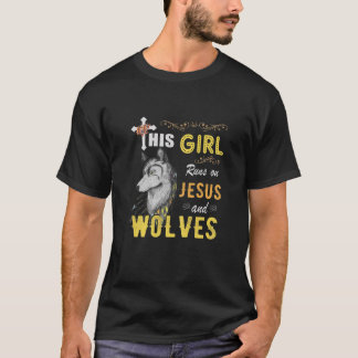 Camiseta Divertido regalo Chica De Acuarela Corre Sobre Jes