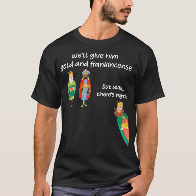 Camiseta Divertido regalo de 3 sabios Navidades de nativida (Anverso)