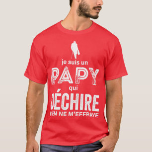 Camiseta Divertido regalo de abuela Tee con papy Tearing Fu