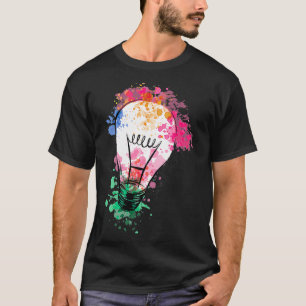 Camiseta Divertido regalo de Bombilla de colores divertidos
