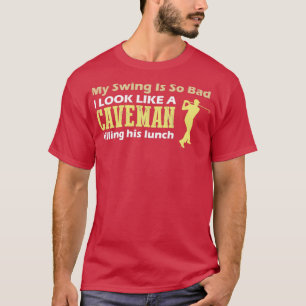 Camiseta Divertido Regalo de canto de golf para él Mi swing