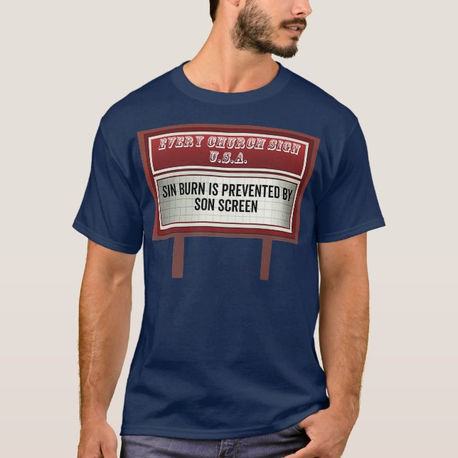 Camiseta Divertido regalo de Chiste cristiano de Rótulos de (Anverso)