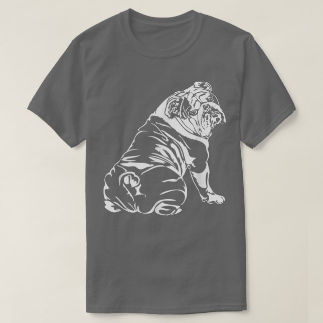 Camiseta Divertido regalo de hund tee de perro de Bulldog i (Diseño del anverso)