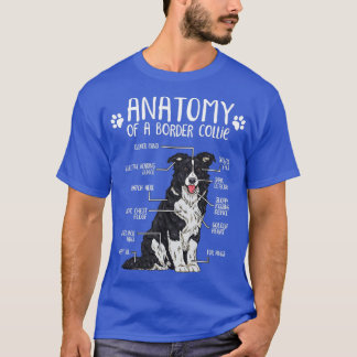 Camiseta Divertido regalo de Perro Perro de Anatomía Collie