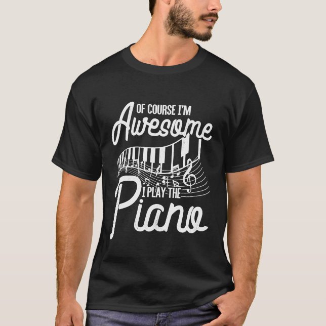 Camiseta Divertido regalo de Pianista de Música Clásica con (Anverso)