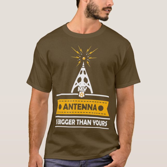 Camiseta Divertido regalo de radio de Ham para hombres mi a (Anverso)