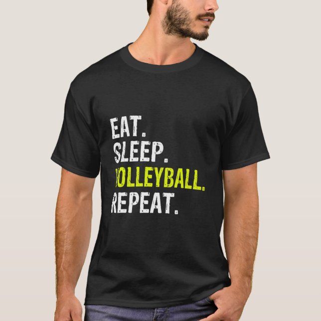 Camiseta Divertido regalo de repetición de voleibol de sueñ (Anverso)