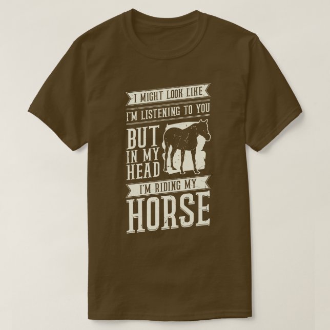 Camiseta Divertido regalo ecuestre de equitación (Diseño del anverso)