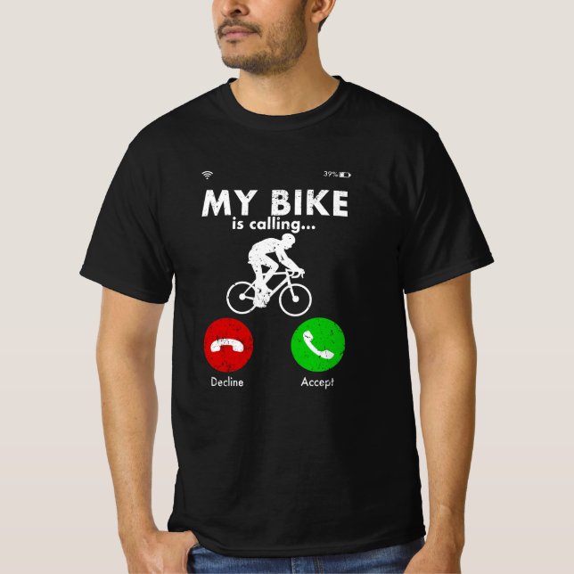 Camiseta Divertido regalo para ciclista bicicleta idea actu (Anverso)