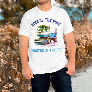 Camiseta Divertido Restaurador de Hielo de Hockey Retro Rey
