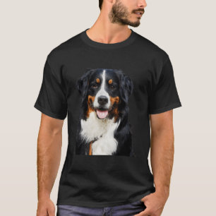 Camiseta Divertido Retrato De Perro De Montaña Bernés Para 