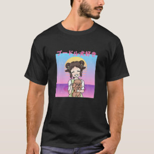 Camiseta Divertido retro 90 japonés Kawaii Anime Chica Pood