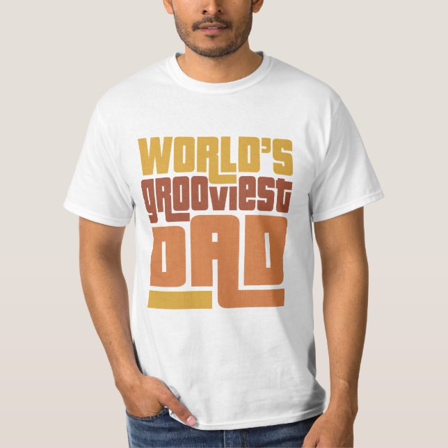 Camiseta Divertido retro del papá más maravilloso del mundo (Anverso)