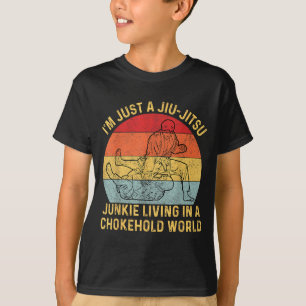 Camiseta Divertido Retro Jiu Jitsu Para Hombres Mujeres Jiu