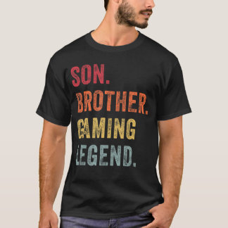 Camiseta Divertido Retro Vintage Hermano Hijo Leyenda de Ju