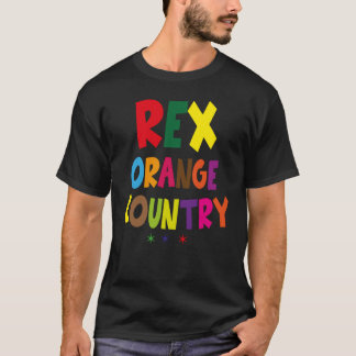 Camiseta divertido rex naranja de condado cita música genia