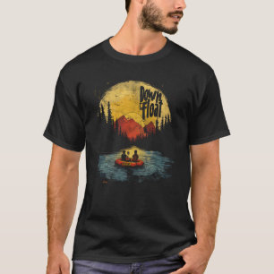 Camiseta Divertido río Tubándose Hacia La Flota Retro De Ve