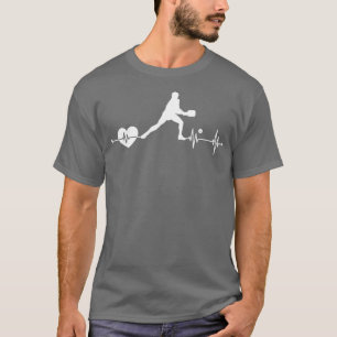 Camiseta Divertido ritmo cardíaco de Pickleball 10