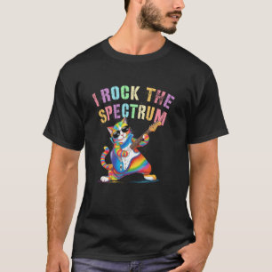 Camiseta Divertido ROCK EL ESPECTRO Autismo Mamá Papá Motiv