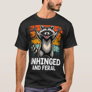 Camiseta Divertido Rock Roll Antiguo Desquiciado Y Feral