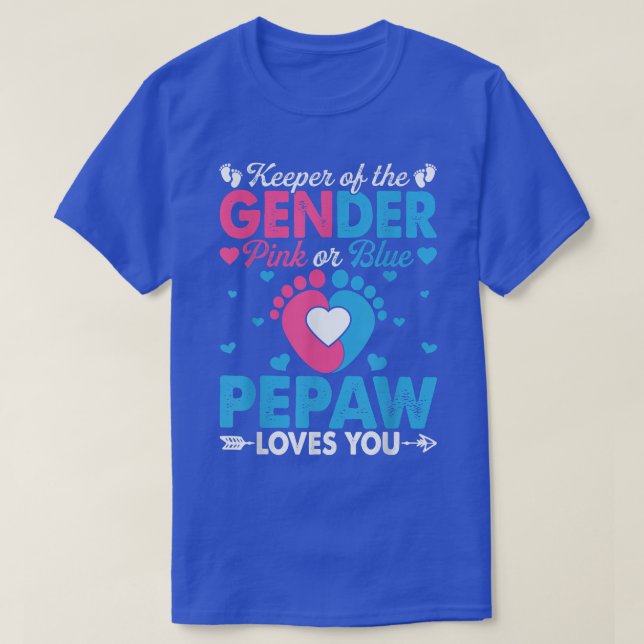 Camiseta Divertido rosa o azul te ama el género revelador C (Diseño del anverso)