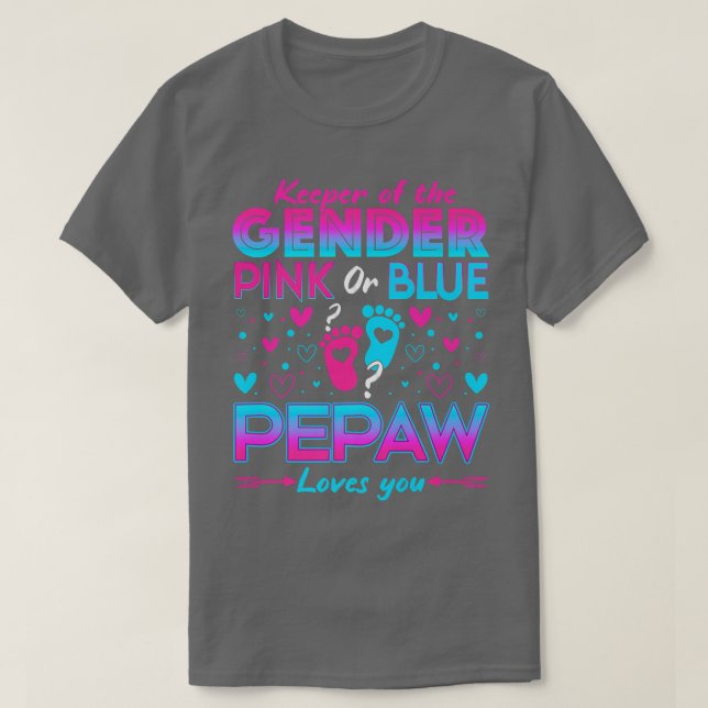 Camiseta Divertido rosa o azul te ama el género revelador C (Diseño del anverso)