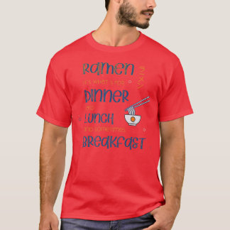 Camiseta Divertido S Amando Ramen Para El Desayuno Almuerzo