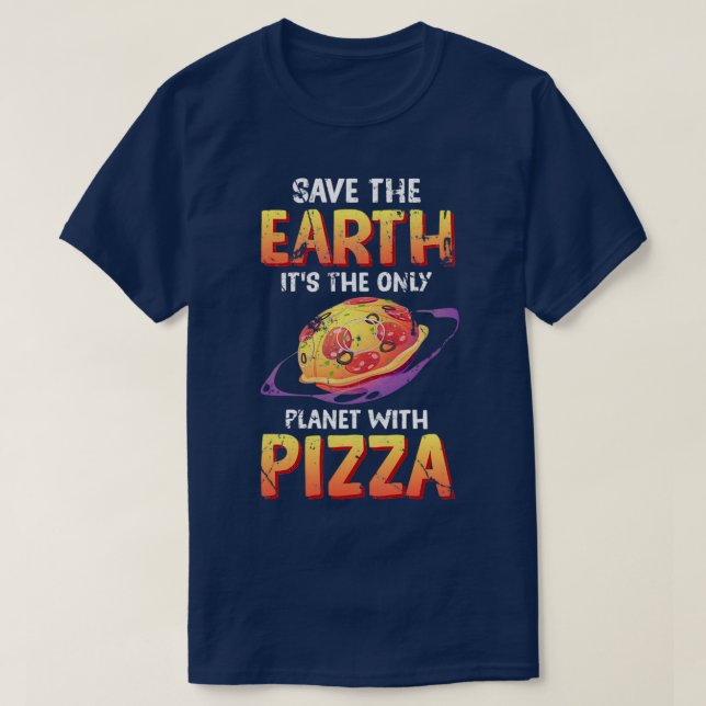 Camiseta Divertido Salve La Tierra Itx27s El Único Planeta  (Diseño del anverso)