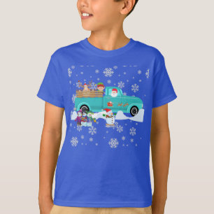 Camiseta Divertido Santa conduciendo un camión