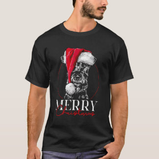 Camiseta Divertido Santa Irish Terrier Feliz Navidad Perro 