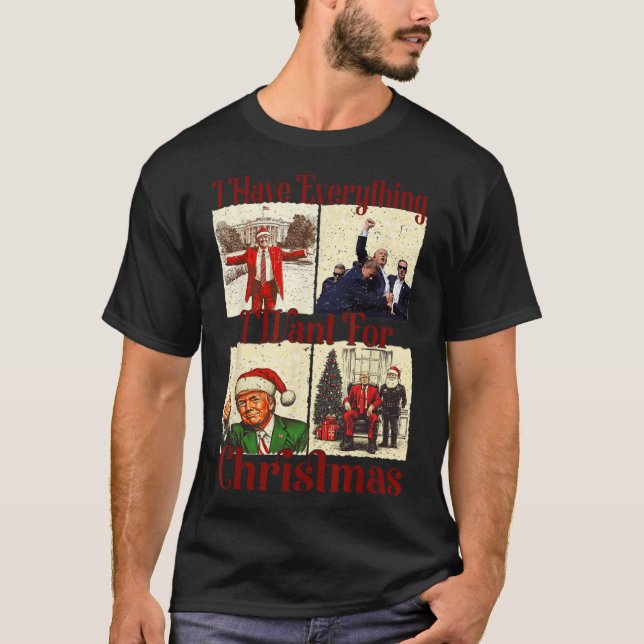 Camiseta Divertido Santa Trump Tengo Todo Lo Que Quiero Par (Anverso)
