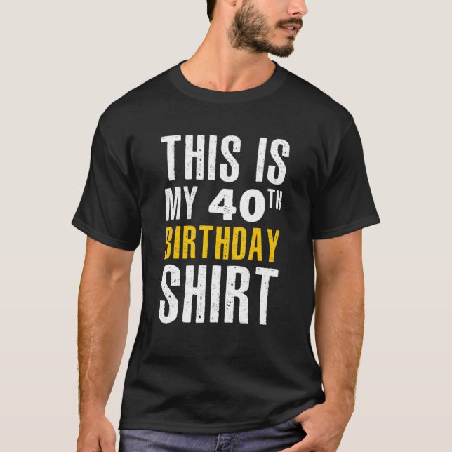 Camiseta Divertido sarcástico, este es mi cumpleaños número (Anverso)