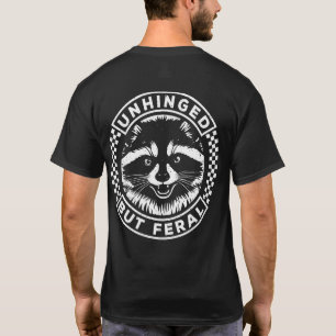 Camiseta Divertido Sarcástico Mapache Feral Sin Frenos