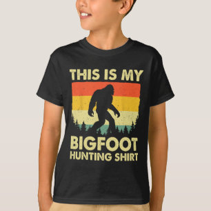 Camiseta Divertido Sasquatch Cree que Esta es Mi Caza de Bi