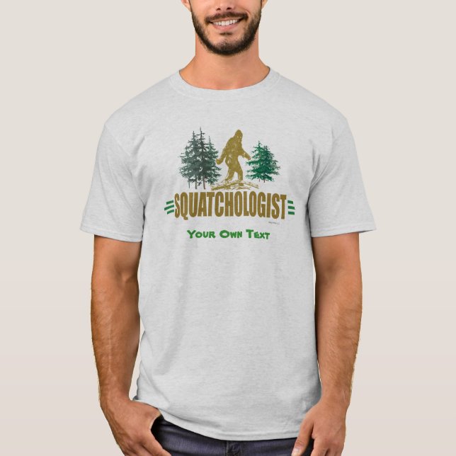 Camiseta Divertido Sasquatching, Sasquatch Hunter (Anverso)