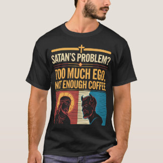 Camiseta Divertido Satanás Chistes Religioso Jesús Cristian