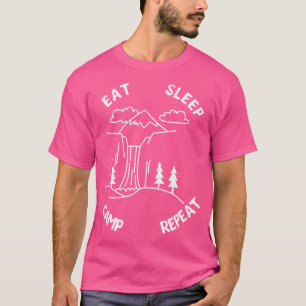 Camiseta Divertido Saying Mountains Camping Senderismo