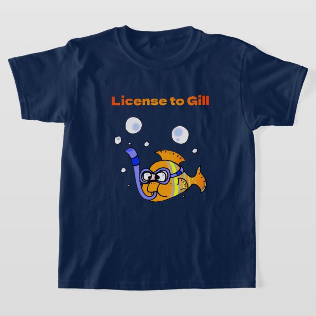 Camiseta Divertido Scuba Buceo Pescado Pun Diseño (Distribución)