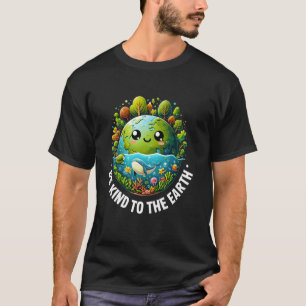 Camiseta Divertido Sé Amable Con La Tierra Planeta Naturale